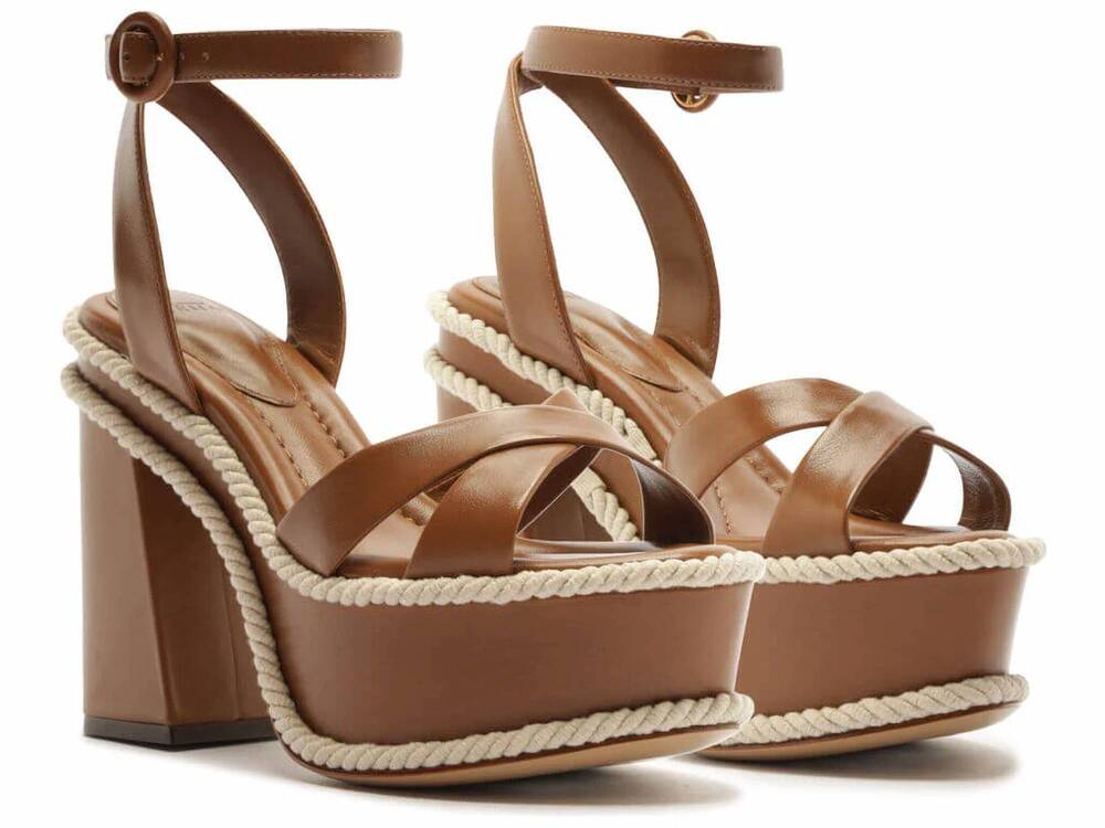 NEW ALEXANDRE BIRMAN women's elle 120 platform sandal in espresso - Picture 4 of 5